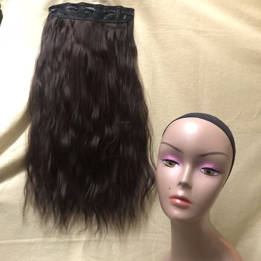 26” 5 Clips Full Head hair extension clip in